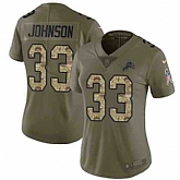 Women Nike Lions 33 Kerryon Johnson Olive Camo Salute To Service Limited Jersey Dzhi,baseball caps,new era cap wholesale,wholesale hats